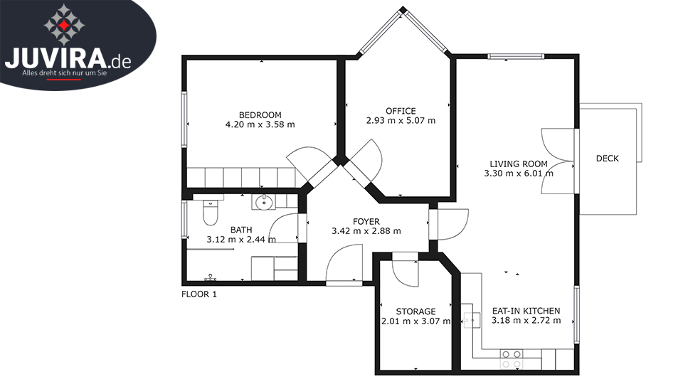 Schematischer Grundriss